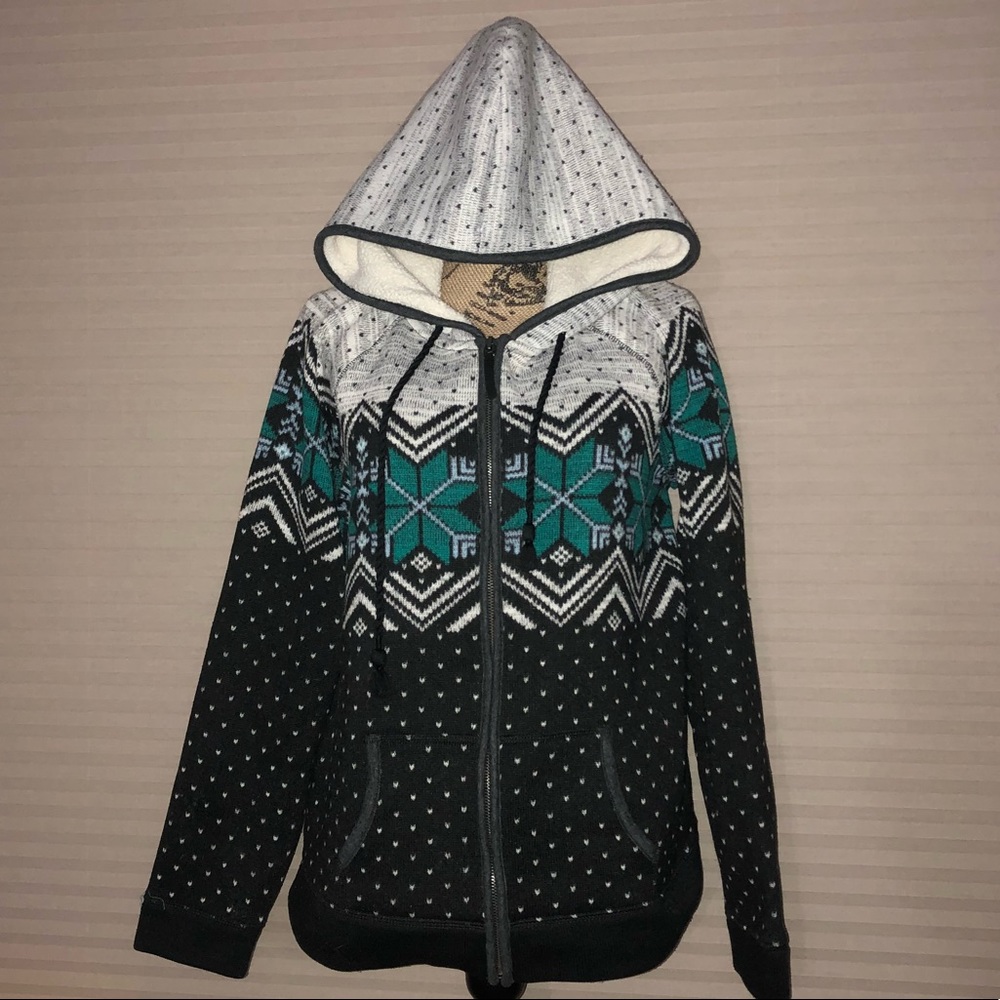 American Eagle shepherd zip up hoodie